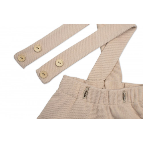 3D súprava LADY, bavlna, body kr. rukáv, suknička s láclom, čelenka, béžová/biela, 74