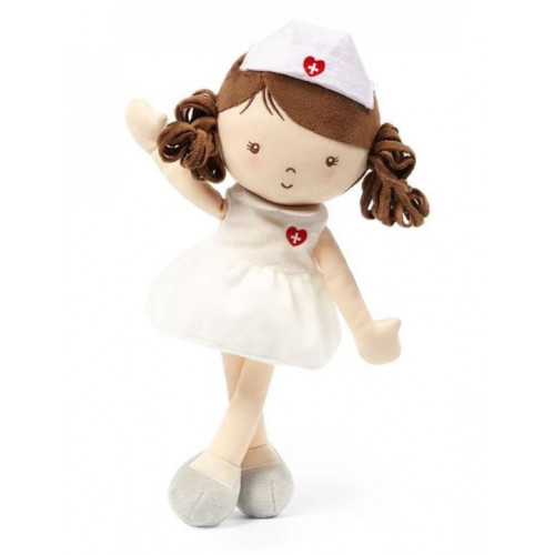 BabyOno Látková bábika zdravotná sestra GRACE, biela