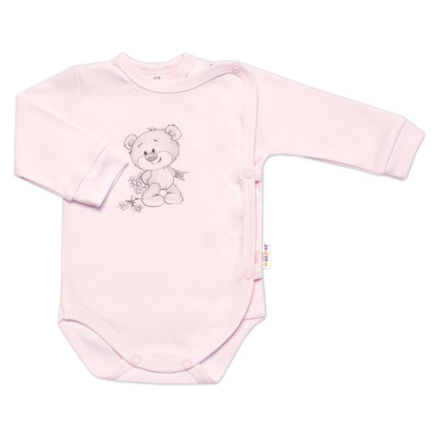 Súpravička do pôrodnice 5-dielna, Baby Nellys, Little Teddy, ružová, veľ. 62
