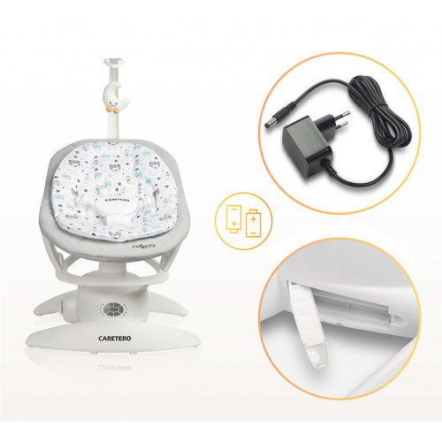 Elektrické hojdačka Noco 2v1 - sivé