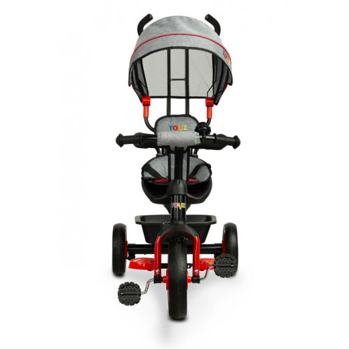 Trojkolka Buzz Grey, červená