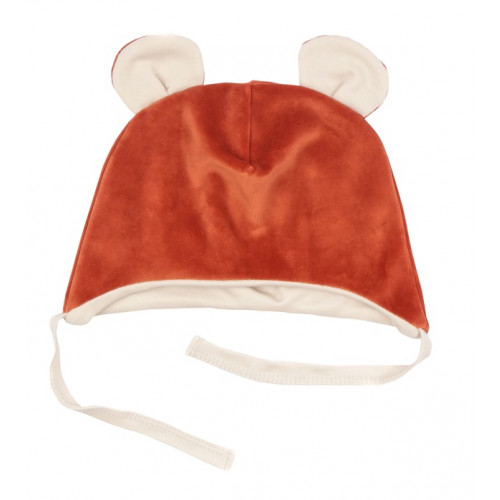 Mamatti Čiapočka na zaväzovanie Velvet, Baby Fox - hnedá, veľ. 74