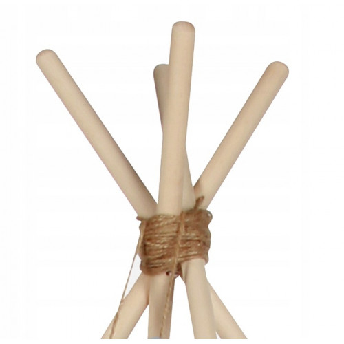 Stan pre deti típí Baby Nellys, výbava - šedý s modrými brmbolcami