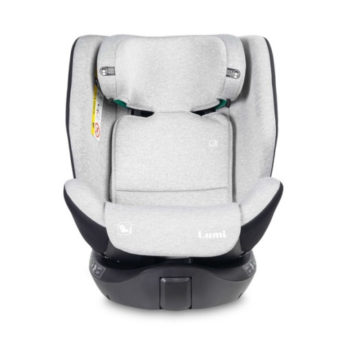 Autosedačka Lumi i-Size 40-150 cm, Isofix, 360 °, rastová, od 0m + do 12 rokov - sv. šedá
