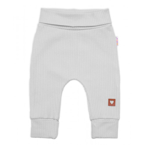 Rebrovaná rastúca súprava 3D, Baby Boy - šedá,veľ. 68/74