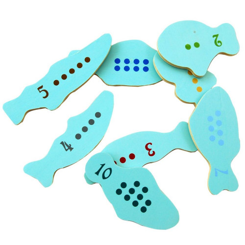 Adam Toys Drevená hra Tučniak na rybách