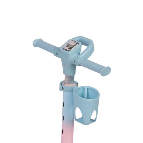 Detská trojkolesová kolobežka s LED kolieskami Satura, ružová