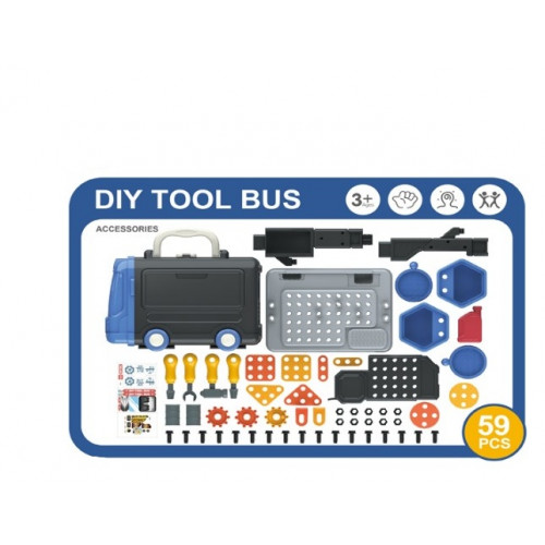 Tulimi Detský pojazdný autobus - Dielňa s príslušenstvom