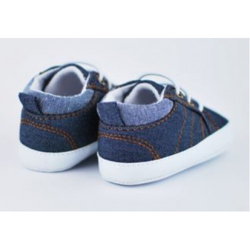 Dojčenské capáčky/topánočky, plátené, jeans, Boy