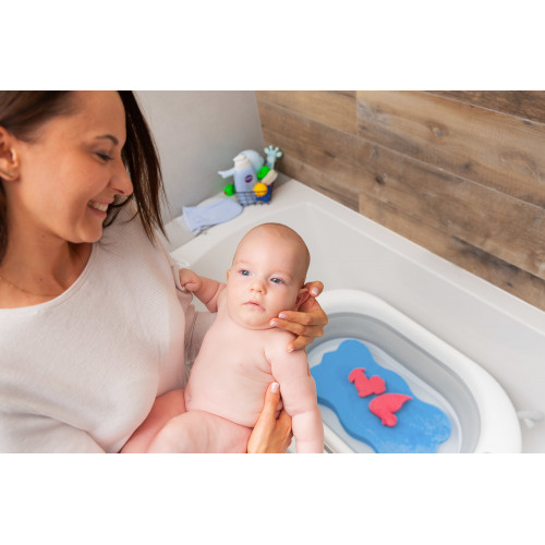 Matračka - huba na kúpanie bábätiek Maxi - ružová