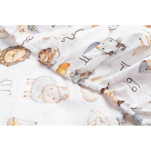 Prestieradlo do postieľky 60x120, Hviezdne zvieratká