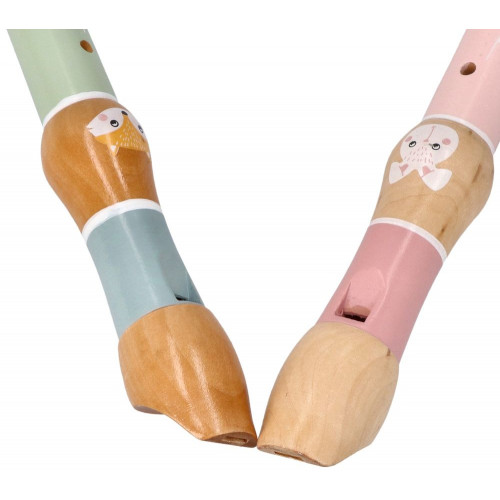 Drevená flauta Adam Toys, Lišiak - modrá