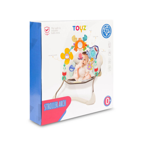Senzorický oblúk na kočík Toyz – zvieratká, zrkadielko - Lúka, 0m+