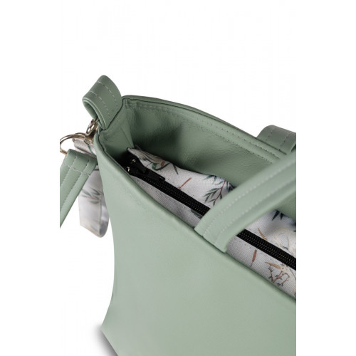 Štýlová taška pre mamičky z ekokože - oliva