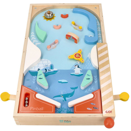 Hra Pinball Adam Toys drevený