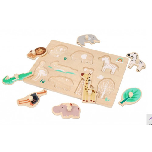 Edukačná vkladačka s úchytmi - Safari