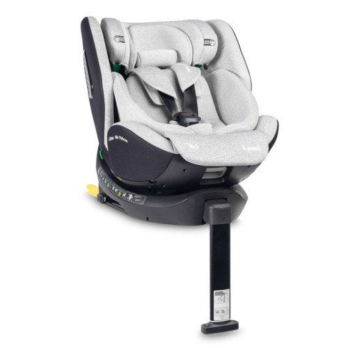 Autosedačka Lumi i-Size 40-150 cm, Isofix, 360 °, rastová, od 0m + do 12 rokov - sv. šedá