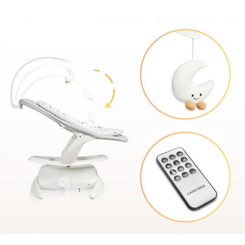 Elektrické hojdačka Noco 2v1 - sivé