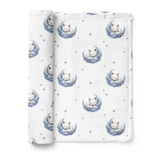 Bambusová plienka 75x75cm, lux, Lištičky