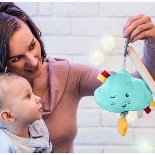 Plyšový mráčik s hracím strojčekom Lullaby Cold - modrý