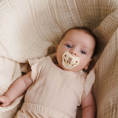 Cumlík silikónový, anatomický tvar, 0-6m, 2 ks - Sweet Love