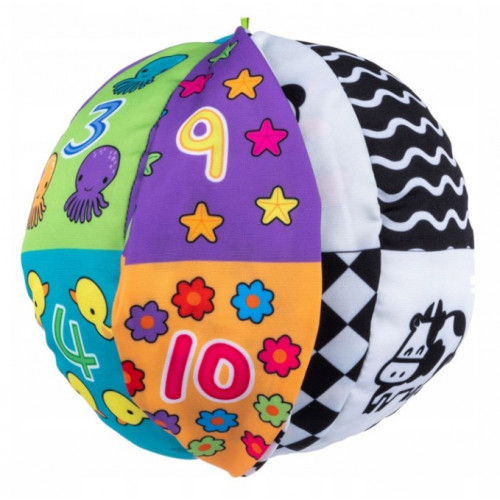 Kontrastný obojstranný balónik Bali Bazoo so zvončekom