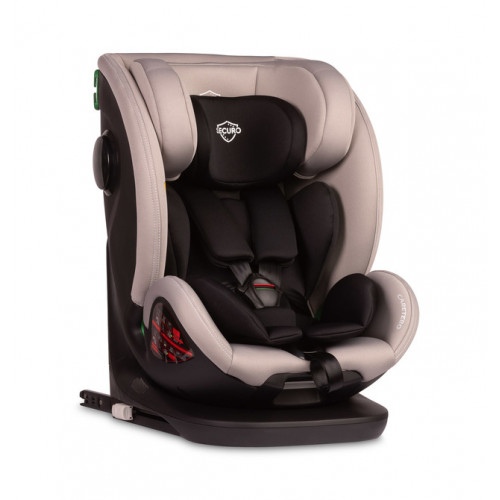 Detská autosedačka Securo 40-150 cm, otočná, ISOFIX, i-Size, 40-150, svetlo šedá