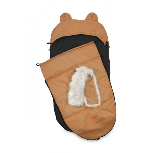 Zimný fusák s kožušinou 100x50cm, camel