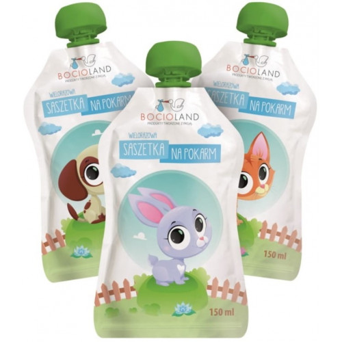 Opakovane použiteľné potravinové vrecká, 150 ml - 12 ks v balení