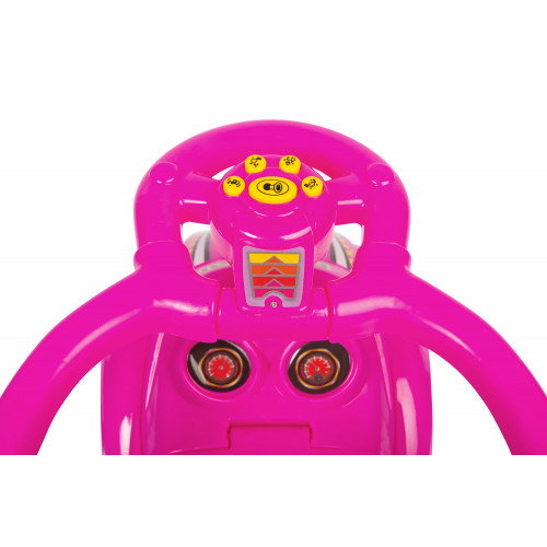 Odrážadlo Race Car 2v1 so zvukom - ružové