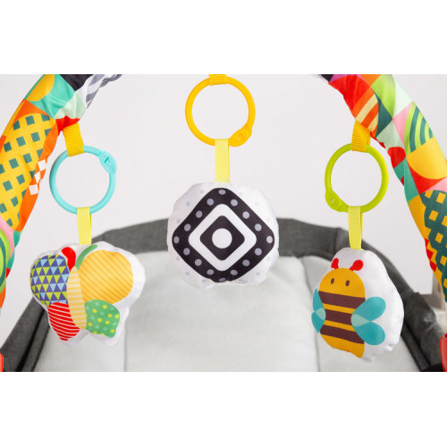 Edukačná hrazdička na kočík - farebná