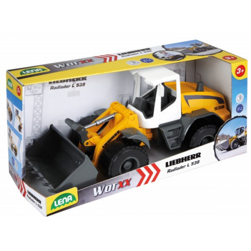 Teddies Auto Nakladač Worxx plast 49cm 1:15 v krabici Liebherr L538