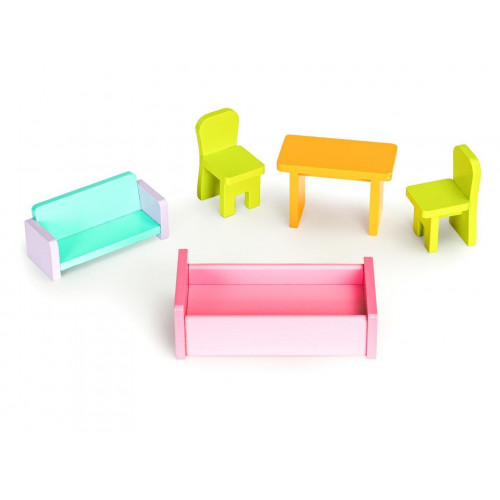 Drevený domček pre bábiky ECO TOYS - Slunečná rezidencie