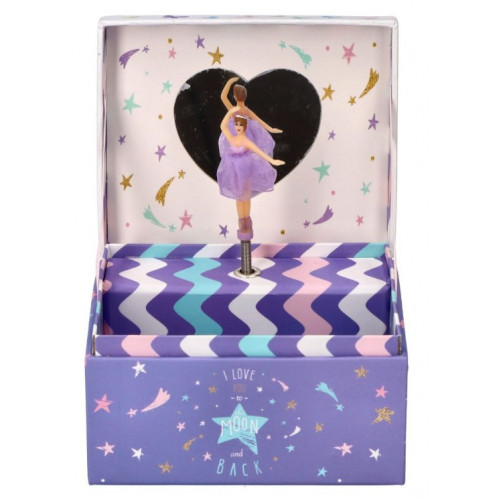 Hracia skrinka s tancujúcou baletkou Adam Toys, fialová