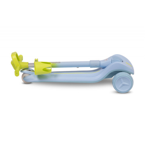 Detská trojkolesová kolobežka s LED kolieskami Satura, modrá