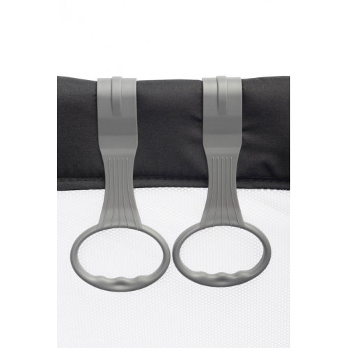 Detská skladacia ohrádka Quadra - čierná