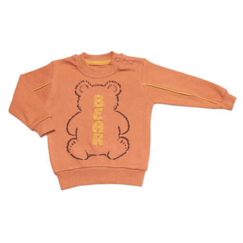 Tepláková súprava Bear 2D, bavlna, hnedá