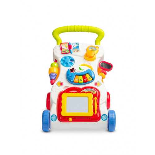 Detské interaktívne chodítko, stolček so zvukmi, dúhové