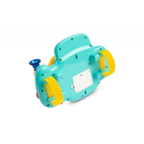 Interaktívna hračka so zvukom, volant - tyrkysový