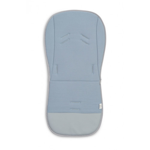 Vložka do kočíka, mušelín, Dráčik, modrý, jeans