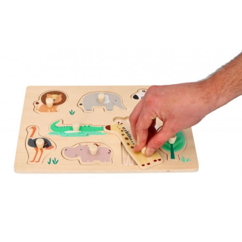 Edukačná vkladačka s úchytmi - Safari