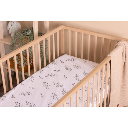 Prestieradlo do postieľky 60x120, bavlna, Lúka