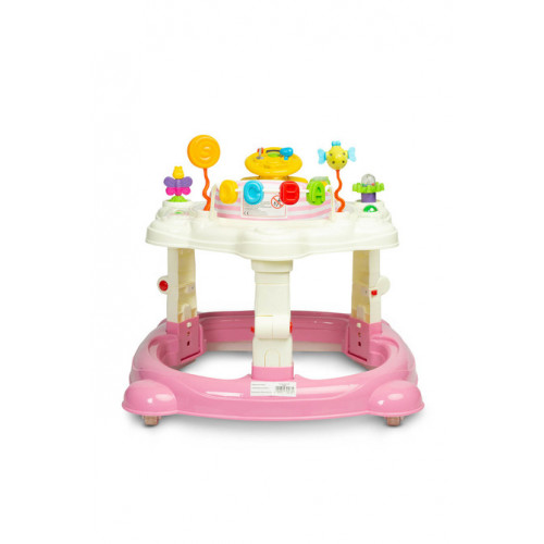 Chodítko pre bábätko HIPHOP 3v1 - ružové