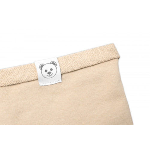 Čiapka s nákrčníkom bavlna, Little Bear, Baby Nellys, cappuccino