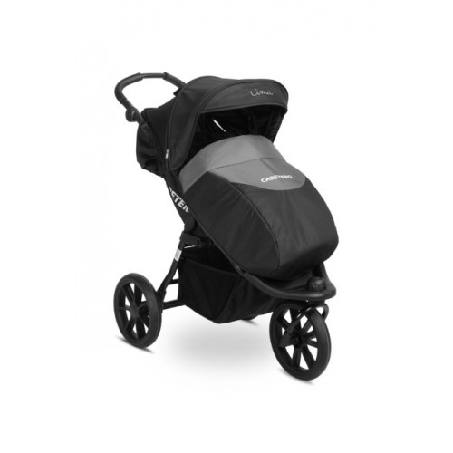 Športový kočík trojkolka Lima - čierny