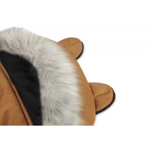 Zimný fusák s kožušinou 100x50cm, camel