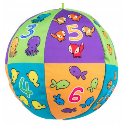 Kontrastný obojstranný balónik Bali Bazoo so zvončekom