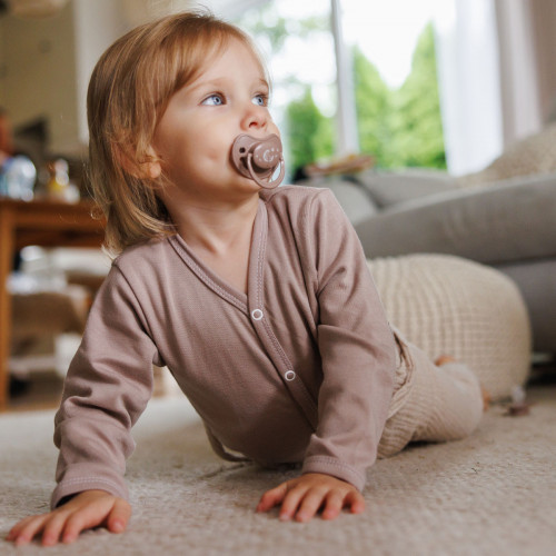 Cumlík silikónový, anatomický tvar, 18m +, 2 ks - Nature