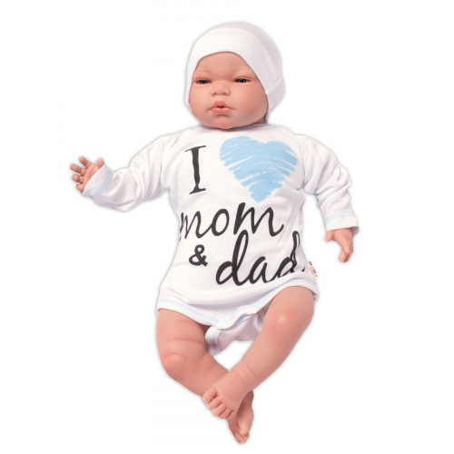 Baby Nellys Súpravička do pôrodnice  I love mom & dad, kluk