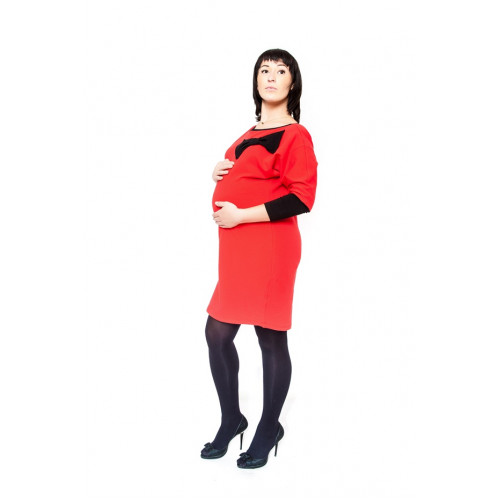 Be MaaMaa Tehotenské šaty / tunika EMMA - červená